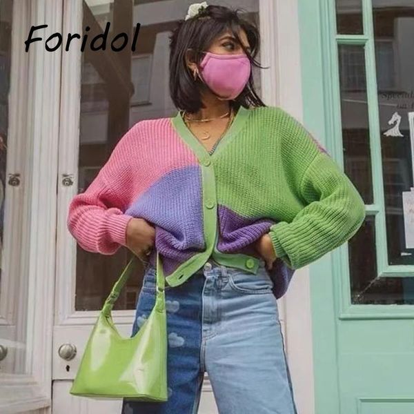 

women's knits & tees casual knitted oversized sweater coat women vintage cute cardigan jumper autumn winter soft outfit harajuku, White