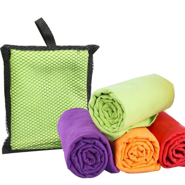 

towel 40x75cm sports with bag microfiber gym toalha de esportes swimming travel essiential 4 colors