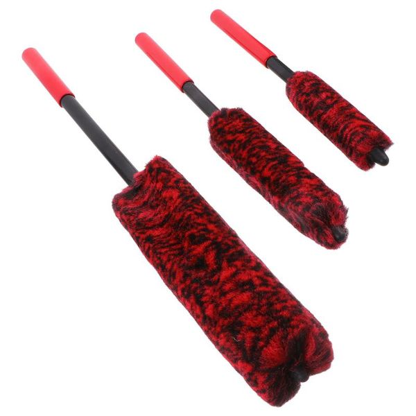 

car sponge 3pcs automobile wheel brushes hub rim cleaning (assorted color)