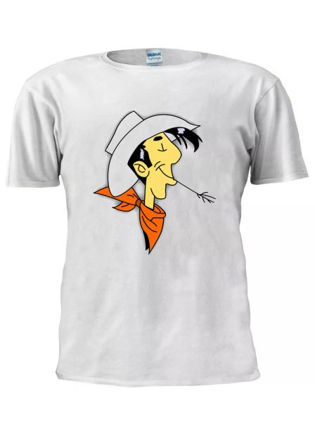 

Lucky Luke Comics Texas Cowboys Western Retro Vintage T-Shirt Trendy Unisex M667, Mainly pictures