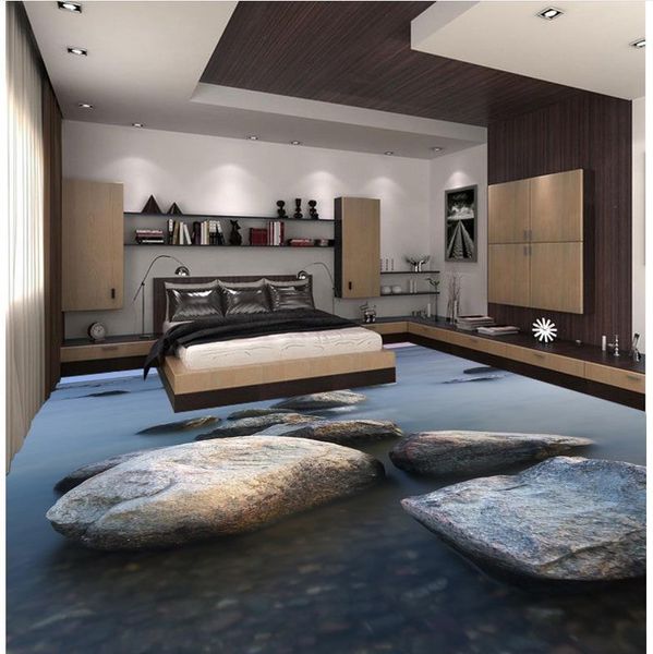 

wallpapers 3d floor painting wallpaper stone for bathroom waterproof flooring pvc