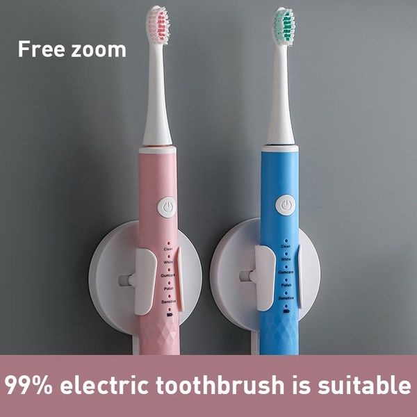 

1pcs creative seamless bracket toothbrush storage box electric wall mount space-saving bathroom accessories holders