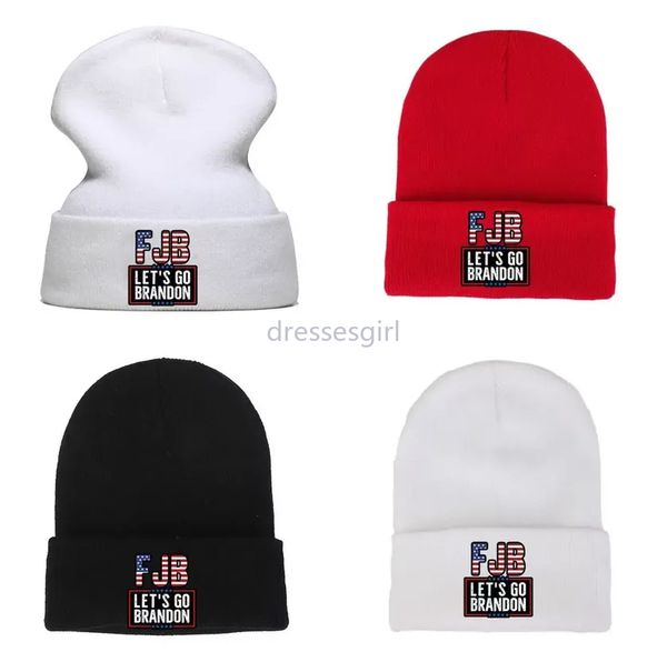 

lets go brandon knitted woolen party hats american campaign men and women cold warm hat cc