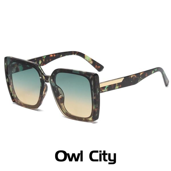 

sunglasses oversize square women fashion retro gradient sun glasses 2021 men green big frame vintage eyewear uv400, White;black