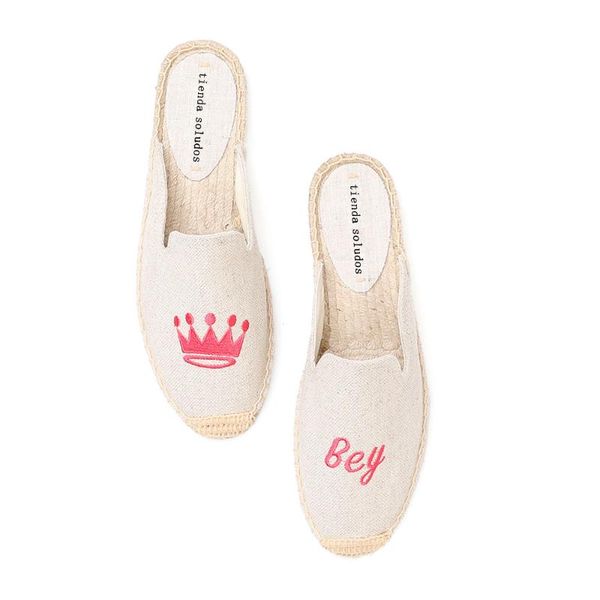 

slippers tienda soludos espadrilles for women flat shoes, Black