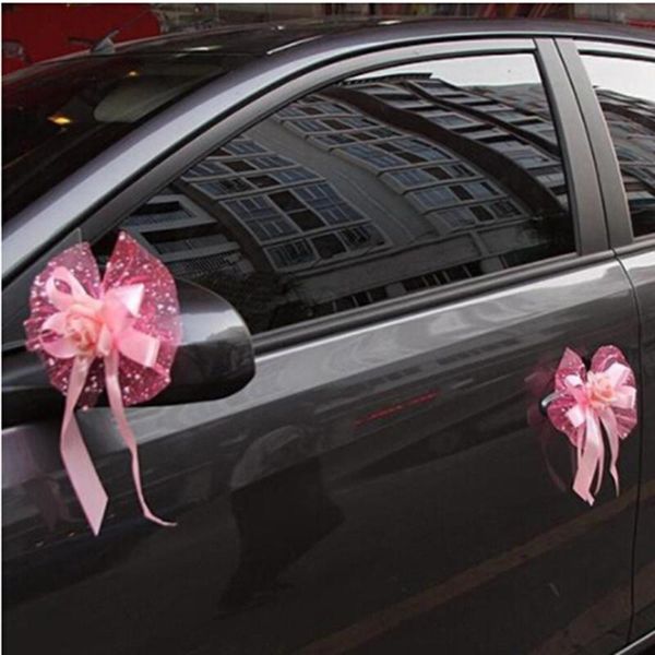 

lovely fashion wedding car decoration flower 3 colors door handles and rearview mirror decorative flowers & wreaths
