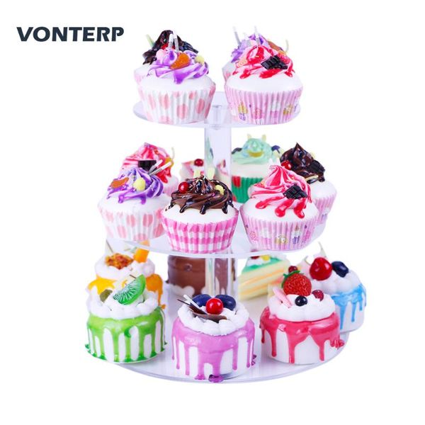 

other bakeware hmrovoom 1pc transparent round 3 /4/5/6/7tier acrylic cupcake display stand/acrylic cake stand /acrylic holder
