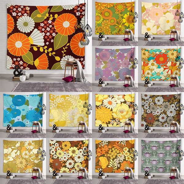 

tapestries splendid floral tapestry wall artist life bed cover beach towel