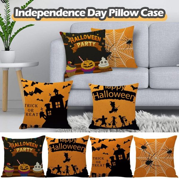 

pillow case halloween cushions cover heart pumpkin home decor linen cushion covers decorative car sofa throw pillows #25