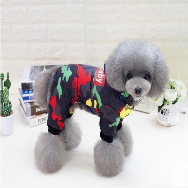 

dog apparel pet clothes winter warm windproof coat thicken clothing for dogs costume jumpsuit hoodies jacket supplies perros