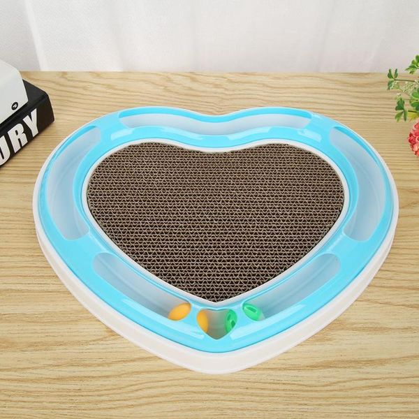 

cat scratching board toy corrugated paper interactive chew toys slots heart disc grabbing ball grinding plate supplies