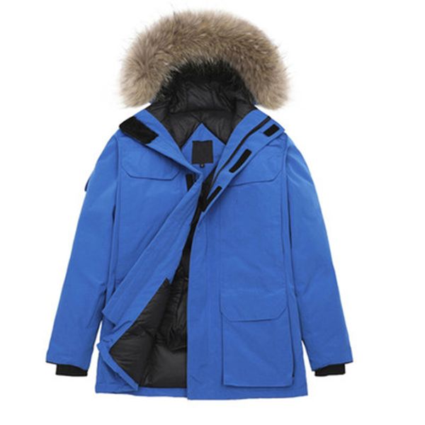 

couple work clothes large down jacket female new coat medium length thickened male, Black