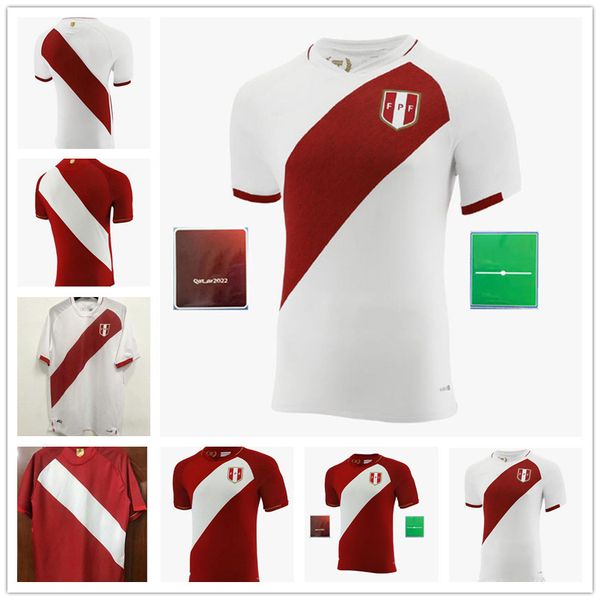 

Top 20 21 Peru soccer jerseys CUEVA LAPADULA football shirt 2020 2021 GUERRERO FARFÁN jersey FLORES maillot de foot, Away+patch