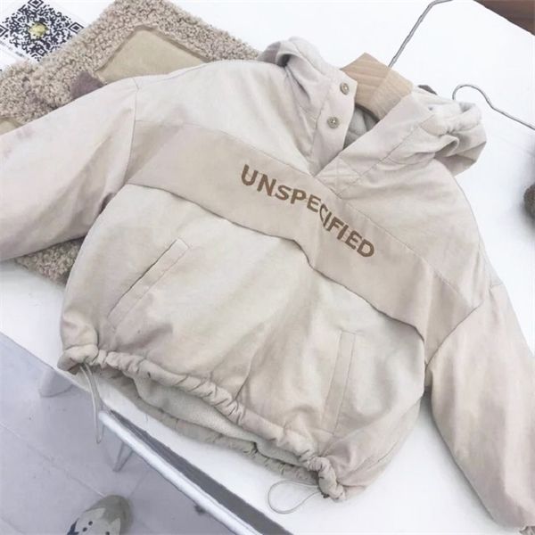 

coat children's thick boys' and girls' cotton padded jacket 0930, Blue;gray