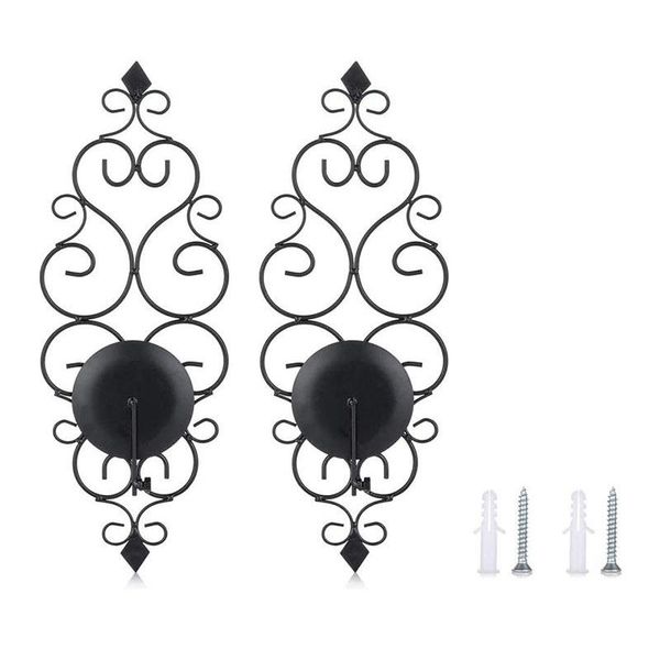 

candle holders 2pcs iron wall sconce holder set of , sconces decor for bedroom dining room