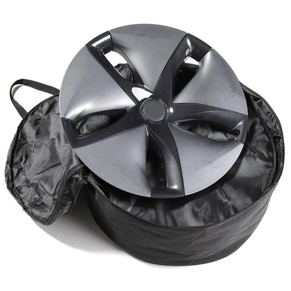 

car organizer durable oxford cloth hub cover storage bag trunk accessories 3-layer spacer protection hand strap design for model 3