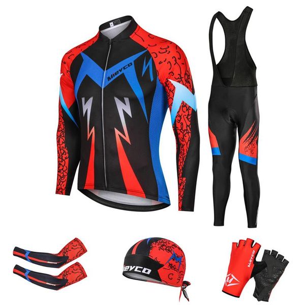

racing sets cycling pro team bike jersey bicicleta suit bicycle clothing bib pants maillot ropa ciclismo mtb kit sportswear accessories, Black;blue