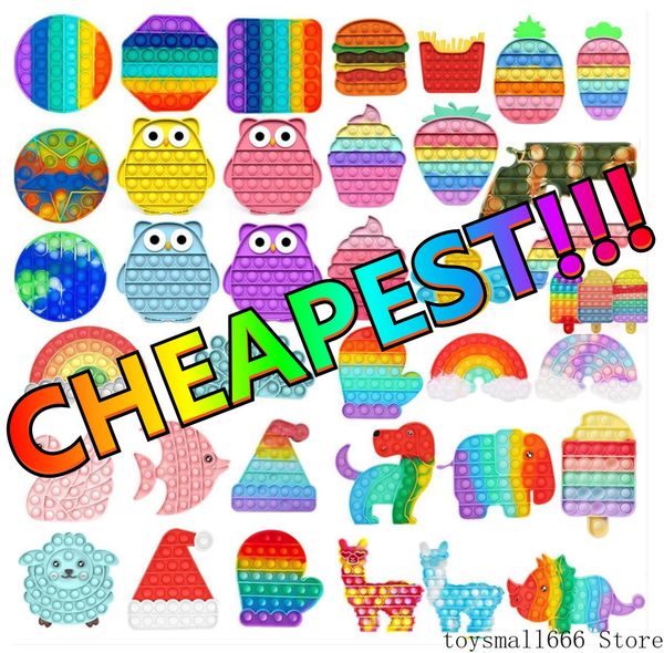 

dhl push bubble fidget sensory decompression toy relieve stress squishy soft silicone finger toy board