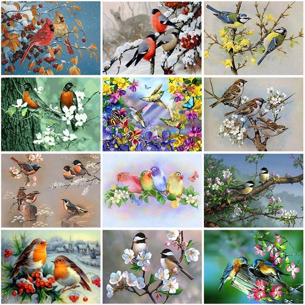 

diamond painting 5d bird in the tree rhinestones animal pictures embroidery sale cross stitch mosaic crafts home decor