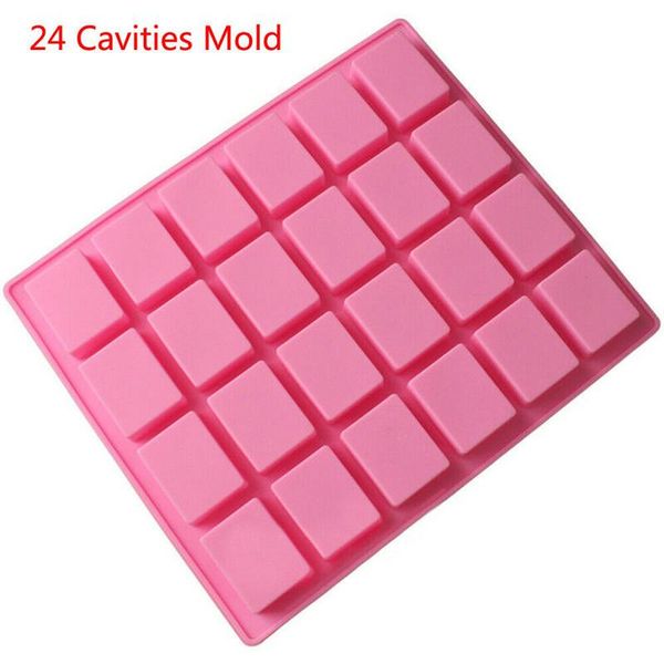 

baking moulds 24 cavity mini muffin pan soap cookies cake tray bakeware silicone mold diy tool