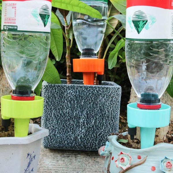 

watering equipments 3pcs plant spikes pvc adjustable self spike waterer automatic device