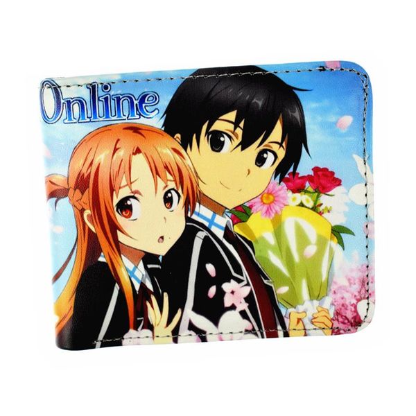 

wallets game sward art online wallet cute short purse for young, Red;black