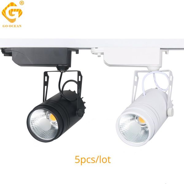 

track light modern 15w tracking lighting for clothing shop exhibition cob rail ceiling spotlights lamp store lights