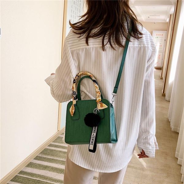 

evening bags small pu leather silk scarf handle for women 2021 luxury fashion trends shoulder purses and handbags sac femme