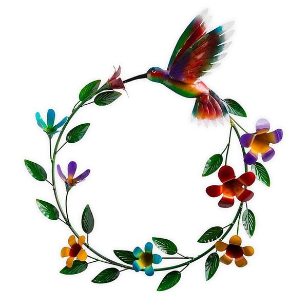 

decorative flowers & wreaths acrylic hummingbird pendant wreath of with for gardening interior decoration pldi889