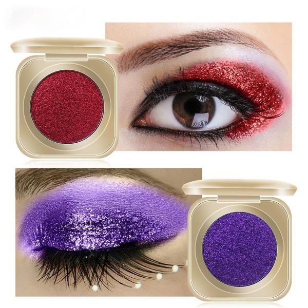 

eye shadow monochrome pearl glitter eyeshadow make-up long-lasting coloring polarized portable small plate fan flash lazy