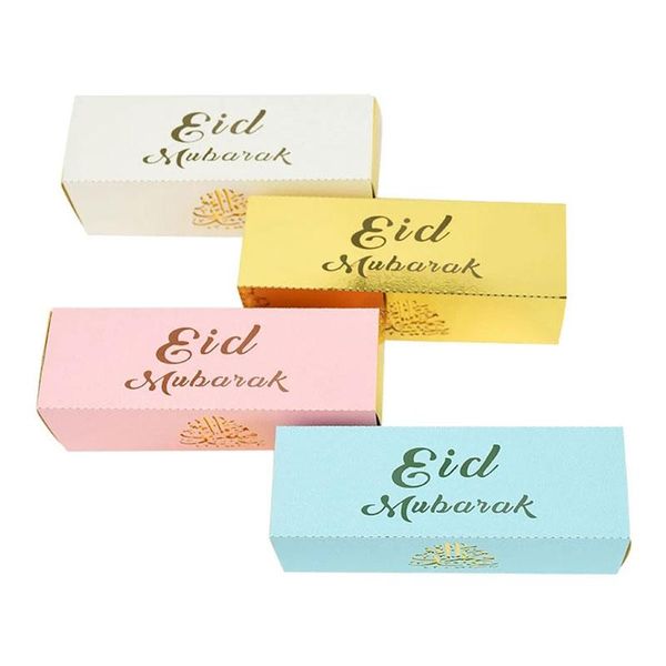 

gift wrap 10pcs macarons biscuit box cake nougat chocolate paper eid al-fitr party wedding candy