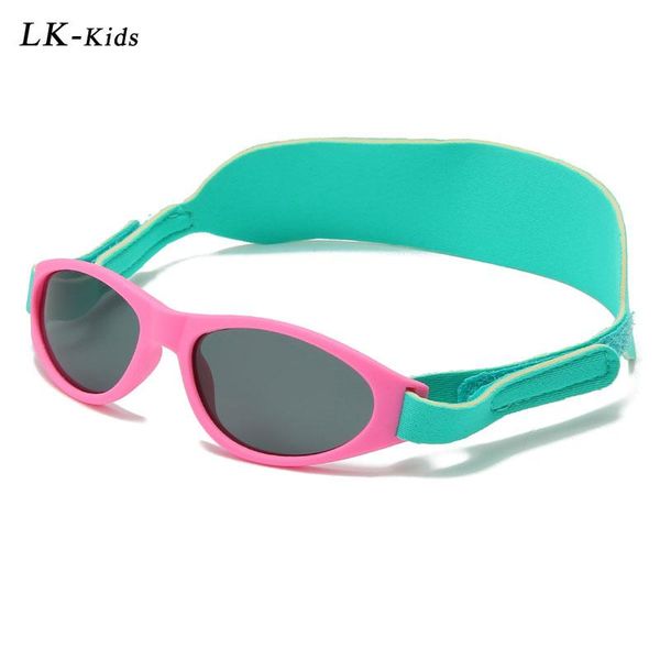 

sunglasses longkeeper tr90 kids polarized with headband children flexible safety goggle boys girls brand glasses oculos de sol, Blue