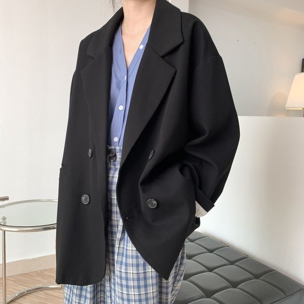 

women's suits & blazers arrival spring coat turn down collar blazer feminino vintage ladies casaco for oj3y, White;black