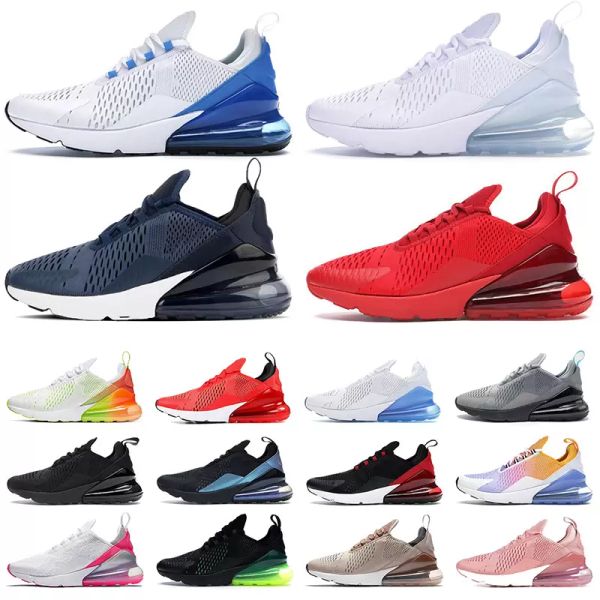 

270 mens womens shoes triple black white red 270s bred be true barely rose navy blue cool grey dusty cactus men women trainers outdoor sport