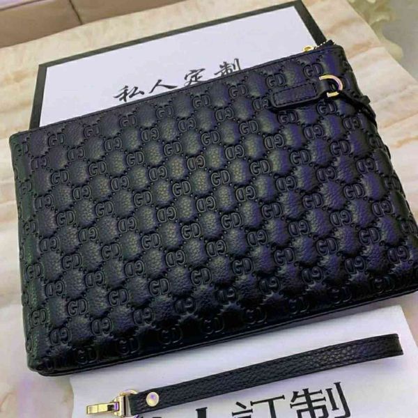 

handbag european station hand bag men's leather envelope clip fashion handbag zly