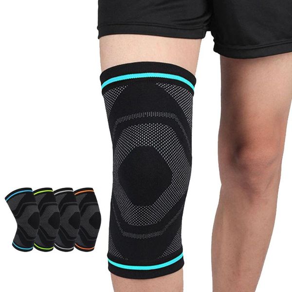 

1pcs fitness running cycling knee support elastic sport compression pad sleeve for basketball volleyball pads elbow &, Black;gray