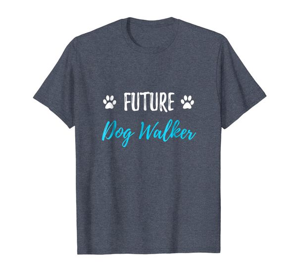 

future dog walker t-shirt funny dog walking gift shirt, White;black