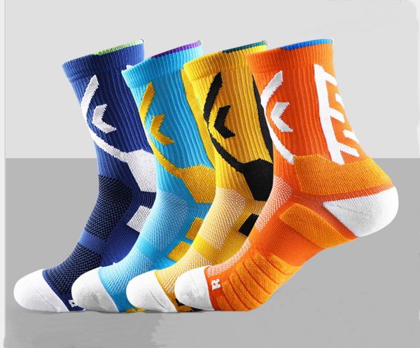 

professional basketball football socks long knee athletic sport sock multiple colour men fashion compression thermal winter wholesales gaite, Black;blue