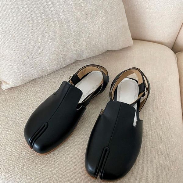 

sandals 2021 explosion shoes lolita women style mary jane vintage girls college student split toe, Black