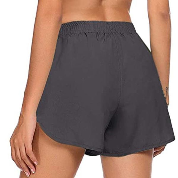 

high waist workout shorts 2021 fashion women's solid color pocket loose casual yoga pants slim fit sport outfit