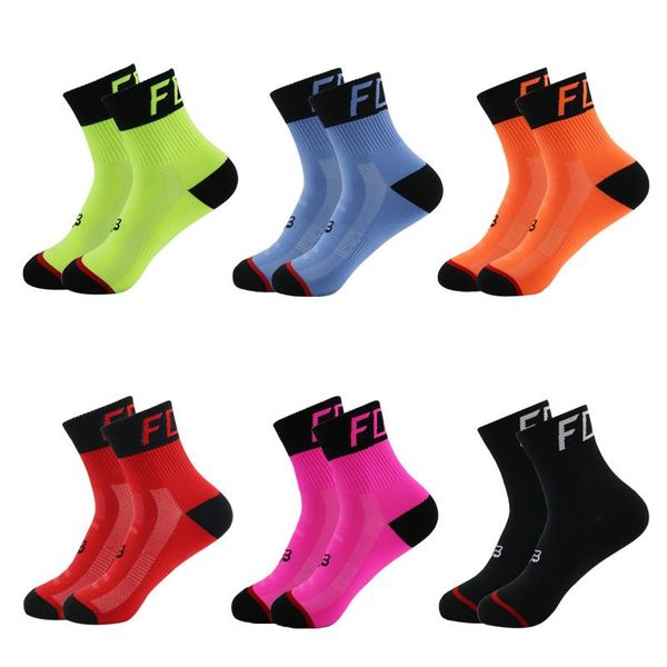 

sports socks women men sport cycling running breathable outdoor camping hiking basketball calcetines deportivos 37-43, Black