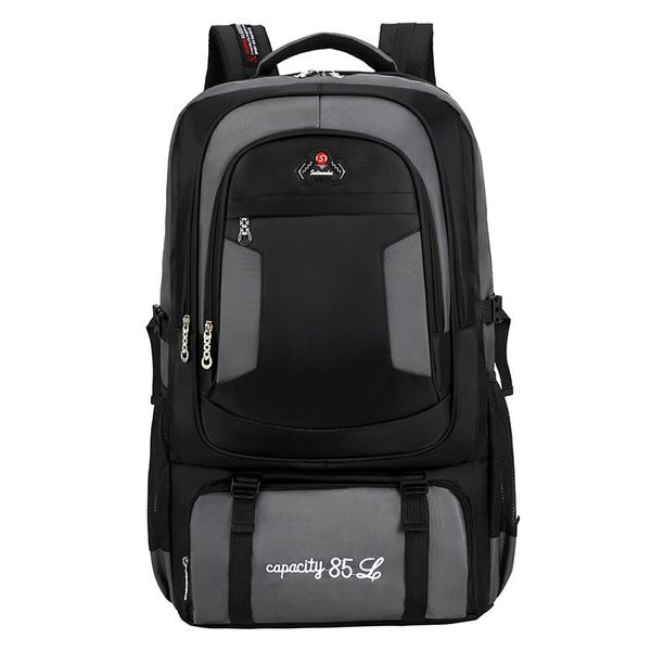 

backpack men travel quality outdoor large capacity nylon waterproof luggage casual male sports bag school black