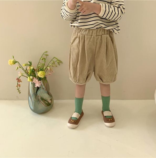 

arrival girls corduroy shorts spring summer cotton fashion 2-8 years qi409, Black