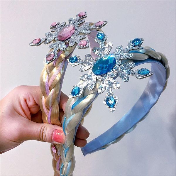 

hair clips & barrettes snow princess snowflake crown children hairbands for girls lovely headband kids accessories, Golden;silver