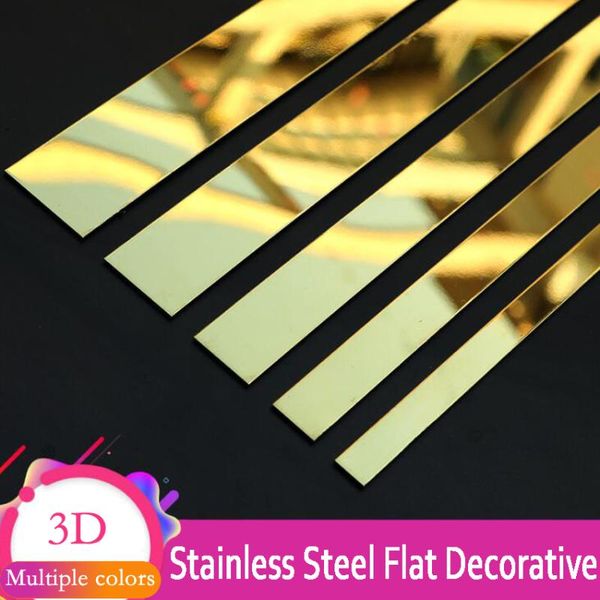 

wall stickers gold stainless steel decorative lines diy background ceiling edge banding home decoration self-adhesive waterproof