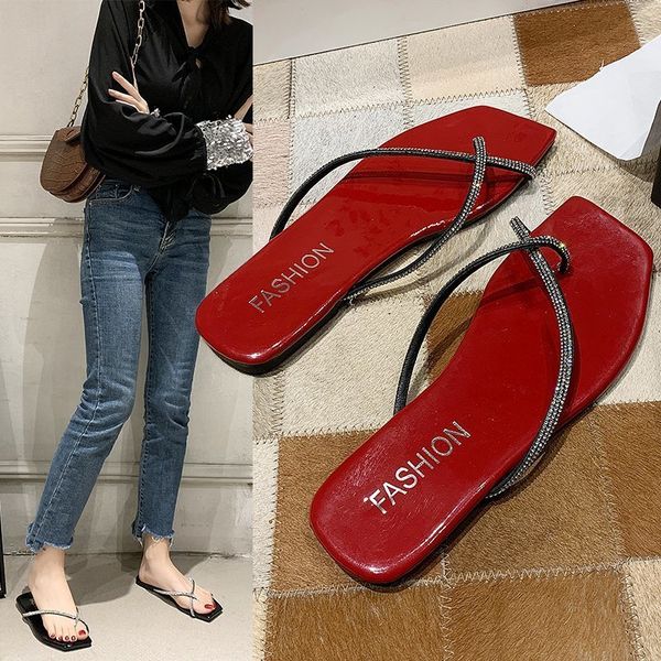 

luxury slippers slim slippers for women's wear, Black