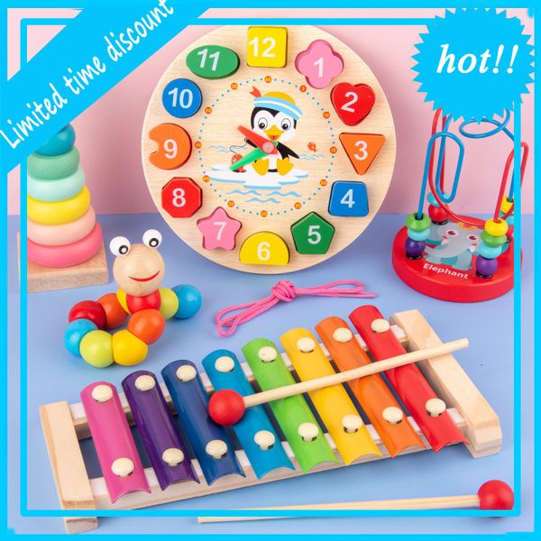 

2022 toyshop geometric round triangle square rectangle wooden puzzle for girl toys boy gift 3d diy kids toys educational montesori toys