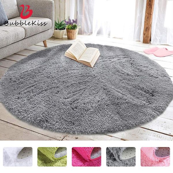 

carpets bubble kiss round rugs for bedroom plush soft comfort living room bedside coffee table floor mats decoration teenager