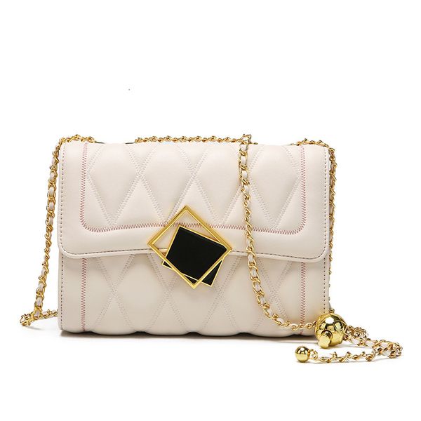 

evening bag mirror lock ring lattice chain shopping mobile phone texture small square golden ball shoulder belt