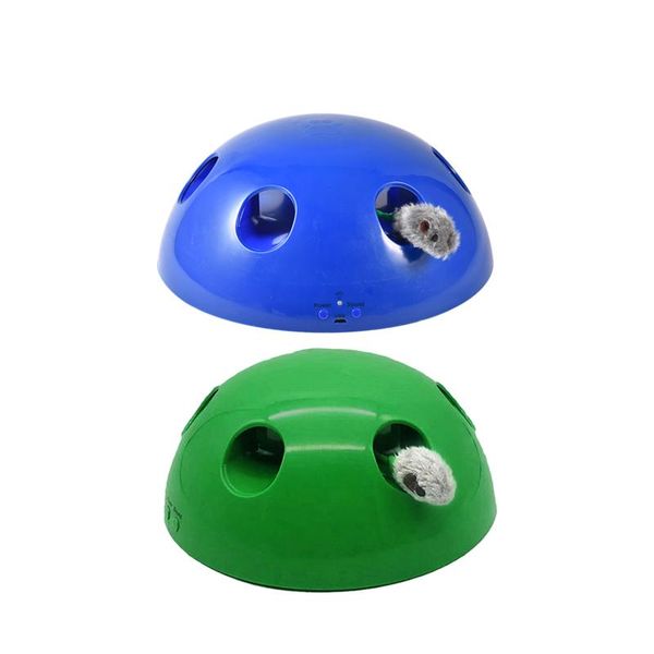 

upgraded usb charging cat toy interactive sports mouse feathers funny electronic pet kitten automatic rotation chase toys